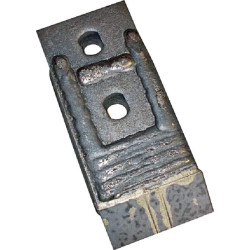 Kultivatoriaus kaltelis 160x70x20 mm, grūdintas, plokščias, 2 skylių, tinka Grégoire-Besson CP7020CN