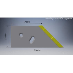 Sparninis kietmetalio kairysis noragas 217001402LCN