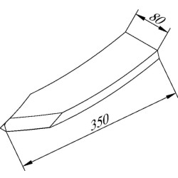 Kultivatoriaus kaltelis suvirintas 990277