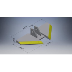 Kultivatoriaus sparnas 107803700CN