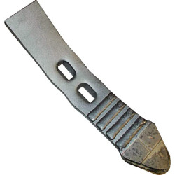 Kultivatoriaus kaltelis 382x70x20mm, grūdintas, lenktas, 2 skylės CP34570CN