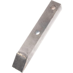 Kultivatoriaus kaltelis 230x35x30 mm, grūdintas, plokščias, 2 skylių, tinka Duro CP2503232CN