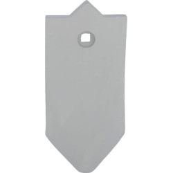 Kultivatoriaus kaltelis 250x120 mm, grūdintas, lenktas, 1 skylė, tinka Unia 1738050010N