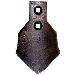 Kultivatoriaus kaltelis 198x120x8mm, lenktas, 2 skylės CP040070