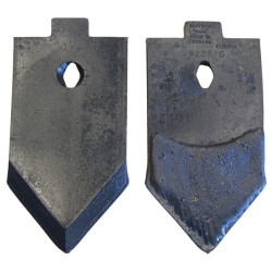 Kultivatoriaus kaltelis 240x120x10 mm, grūdintas, plokščias, 1 skylė, tinka Kerner 92281KR