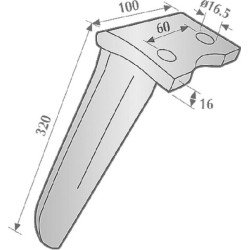 Howard LH rotacinis dantis 73000185505V