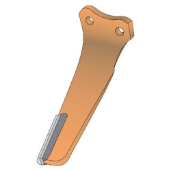 Diskinių akėčių virbalai, 2 vnt. kietmetalio plytelių, kairiniai, 320 mm ilgio, tinka Kuhn, Kramp KE0703C2