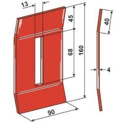 Grandiklis Hardox®450, tinka Rau RF23748N