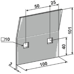 Grandiklis Hardox® 100x101 Howard 652882HA