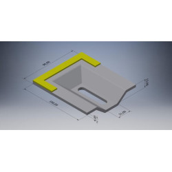 Grandiklis kietmetaliui 100x90x4mm Kramp AB960279CN