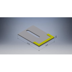 Grandiklis, kietmetalio, 126x90, AB070002CN