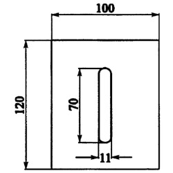 Grandiklis 120x100 mm Lely AB080005
