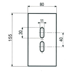 Grandiklis 80x155mm Pegoraro AB110001