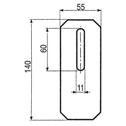 Grandiklis 55x140mm Amazone AB010003