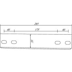 Grandiklis 55x285mm Grimme 01800186N
