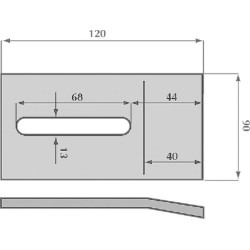 Grandiklis 90x120mm Maletti MA8007090