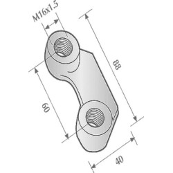 Atramos veržlė M16 Dbc 60 KE11612