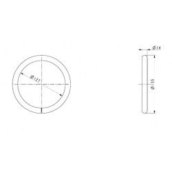 Suvirinimo žiedas 14x136 mm HC37