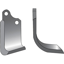 Rotovatoriaus peilis kairysis, 60 mm, 12 mm storio, tinka Agria RB486266