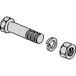 Varžtas + veržlė M8x25 RB825B