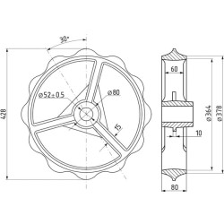 Kembridžo žiedas lygus 428 mm 15118