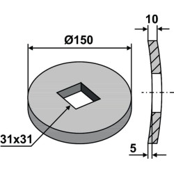 Kompensacinė poveržlė 17100008