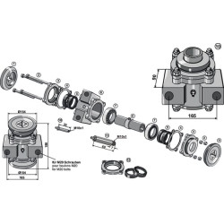 Flanšas Ø154 vidinis 17100414B