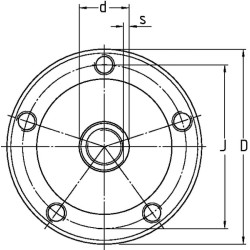 Disko stebulės guolio mazgas DH51298M2215KR