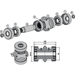 Guolis, pilnai sukomplektuotas, skirtas 25x25 kvadratiniam 1710000125