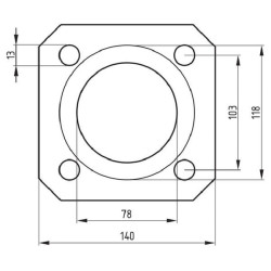 Diskinių akėčių guolio įvorės tvirtinimas Ø 78 52501236020020