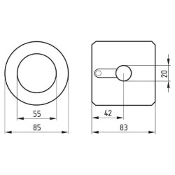 Medinis guolis viršutiniam ir apatiniam akėčių diskui 52501204030080