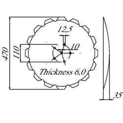 18 colių diskas „Accord AC353951“