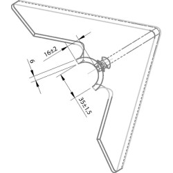 Anties pėdos formos kaltelis 150x6 CP100307