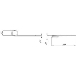 Fiona akėčių virbas 3140002
