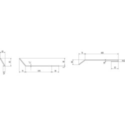 Trumpas kairysis akėčių pirštas, skirtas „Amazone 3742300N“