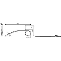 Akėčių dantys 12 mm 306239GP