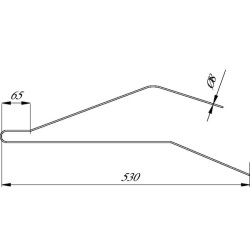 Cinkuoti ilgi akėčių virbai Rabe original 90063917