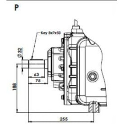 Vakuuminio siurblio skriemulys 13520 l/min. su automatiniu tepimu ir balastu B.P. KPSB490PRA100