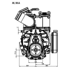 Vakuuminio siurblio skriemulys 15270 l/min su automatiniu tepimu ir balastu B.P. KPSB550PRA100