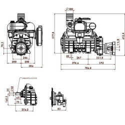 Vakuuminio siurblio skriemulys, automatinis tepimas ir balastas BP MEC13500PAB