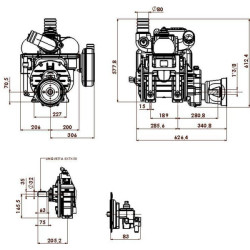 Vakuuminio siurblio skriemulys, automatinis tepimas ir balastas BP MEC9000PAB