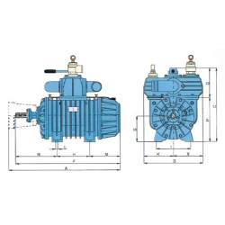 Vakuuminis siurblys tiesioginės pavaros automatinis tepalas B.P. STAR60DLA