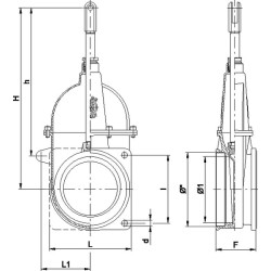 4 colių vožtuvas su flanšu/sriegiu 4000075
