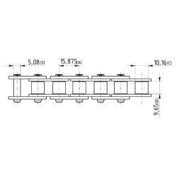 Pavaros grandinė, pilna, 5/8" x 3/8" 8020K00161085