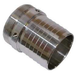 Žarnos antgalis 3" išorinis sriegis, nerūdijančio plieno, TW504RVS