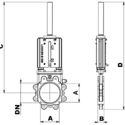 Hidraulinis 8 colių uždaromasis vožtuvas LOCKER BiDi B.P. LVB200H