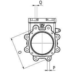 10" pneumatinė sklendė LOCKER BiDi B.P. LVB250P