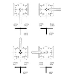 Trijų padėčių vožtuvas 6" ARZO0024150000