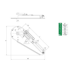 „Oildynamic“ cilindro plokštė 3 padėčių vožtuvui 6 colių ARZO0602150000