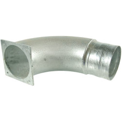 90° alkūnė + flanšas + žarnos galas 8" 8304090Z